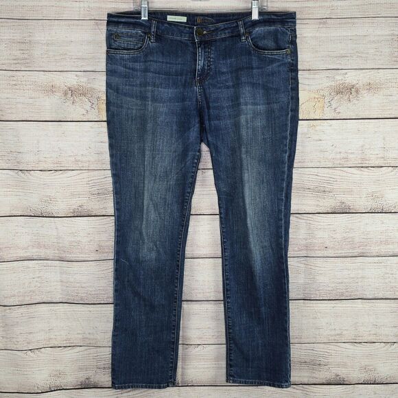 Kut from the Kloth Catherine Mid Rise Boyfriend Denim Jeans Size 14 - Picture 2 of 9
